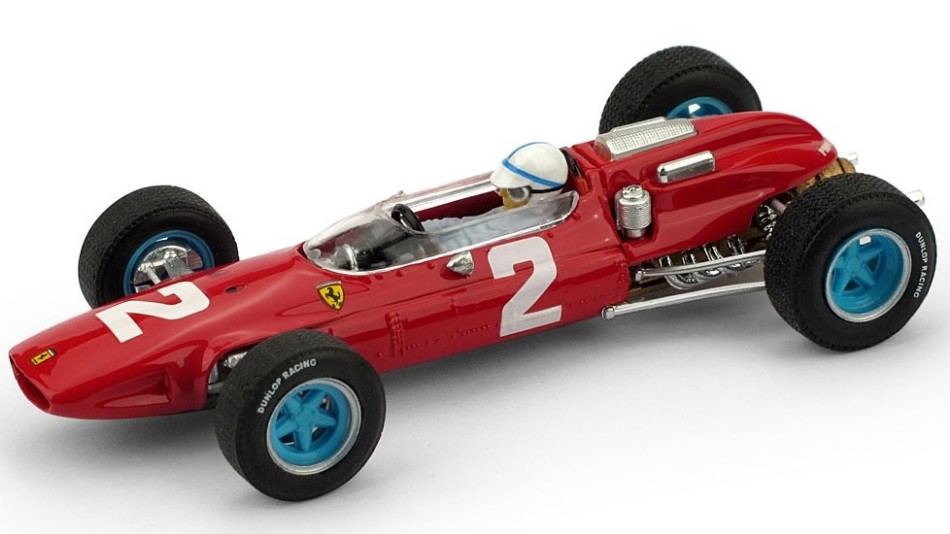 Ferrari 158 J.Surtees 1964 N.2 Winner Italy GP + Pilota 1:43 DS Modellismo Ferrari 158 J.Surtees 1964 Winner scala 1:43