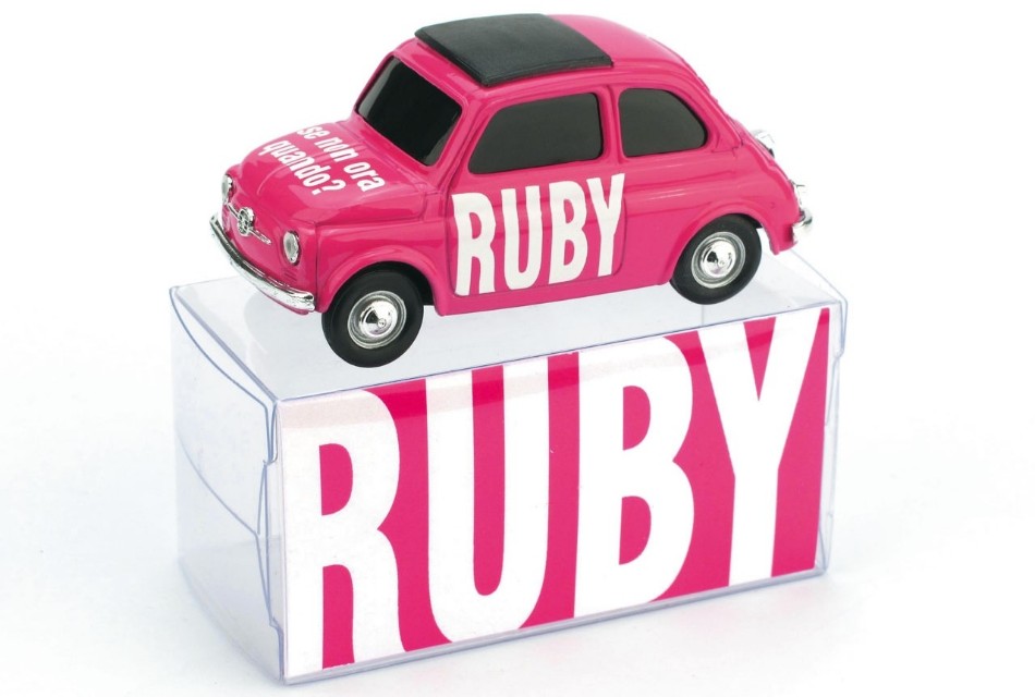 Fiat 500 Ruby 1:43 DS Modellismo Fiat 500 Ruby scala 1:43 Brumm
