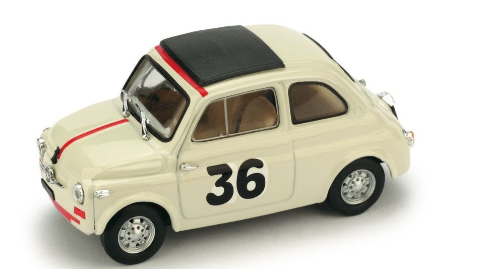 Fiat 500 N.36 Vallelunga 1965 Ignazio Giunti 1:43 DS Modellismo Fiat 500 Vallelunga 1965 Ignazio scala 1:43
