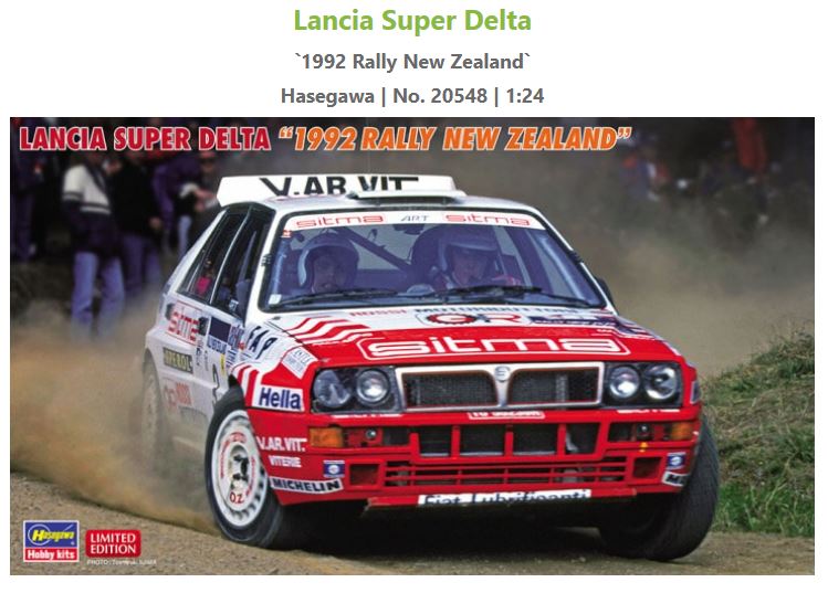 Lancia Super Delta Rally New Zeland 1992 Kit 1:24 DS Modellismo Lancia Super Delta Rally Zeland scala 1:24