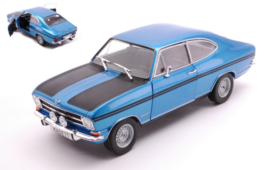 Opel Kadett B Rallye Metallic Blue/Black 1:24 DS Modellismo Opel Kadett B Rallye Metallic scala 1:24