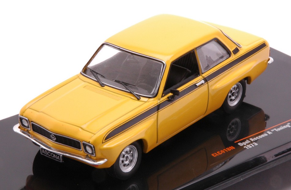 Opel Ascona A Tuning 1973 Yellow 1:43 DS Modellismo Opel Ascona A Tuning 1973 Yellow scala 1:43