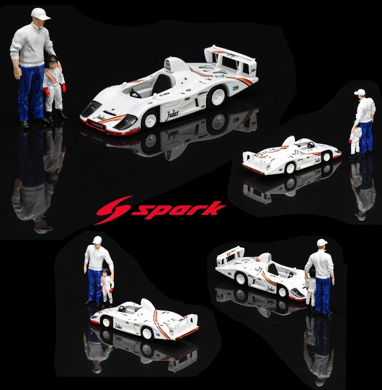 Porsche Little Big Mans Set with Figurine 1:43 DS Modellismo Porsche Little Big Mans Set scala 1:43