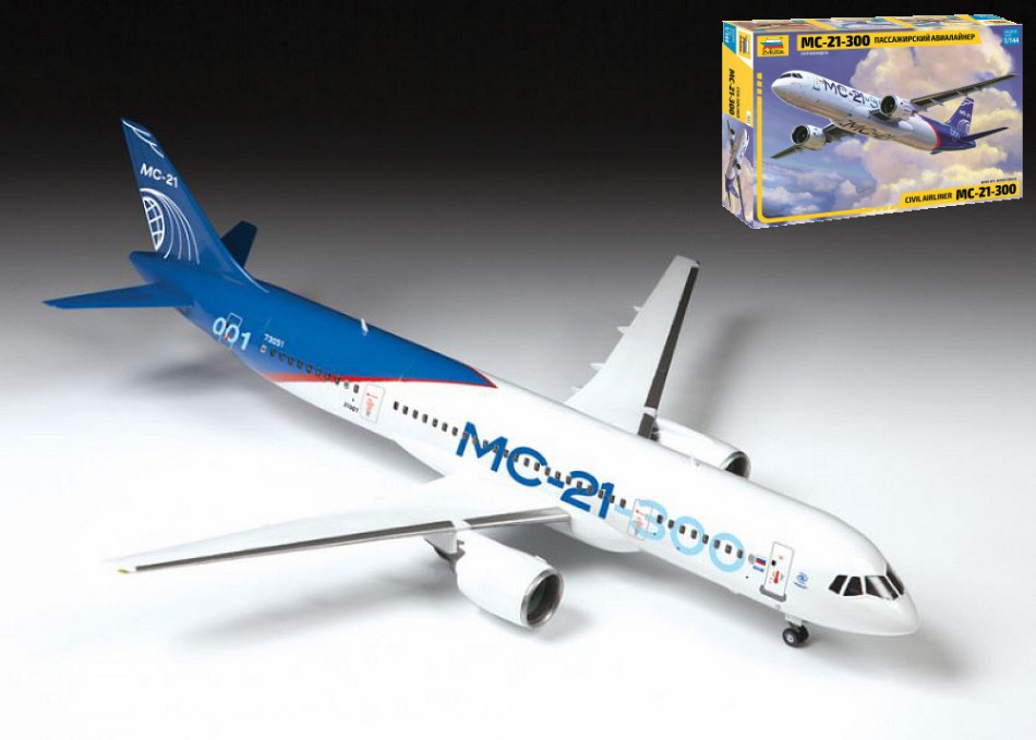 Irkut MC-21 Civilian Plane Kit 1:144 DS Modellismo Irkut MC-21 Civilian Plane Kit scala 1:144