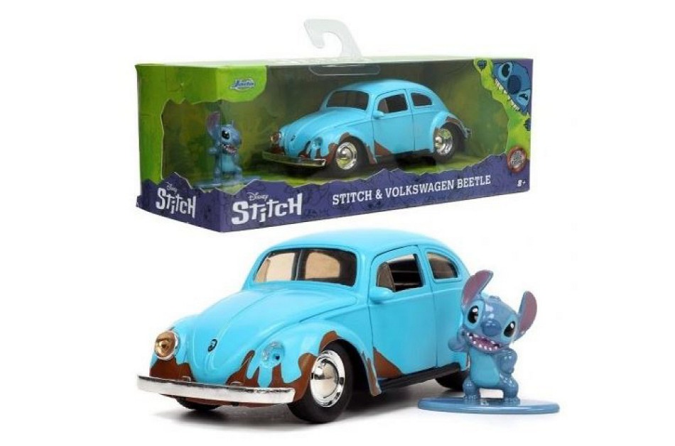 Vw Beetle 1959 "Lilo And Stitch" 1:32 Jada Toys DS Modellismo Vw Beetle 1959 "Lilo Stitch" Jada scala 1:32
