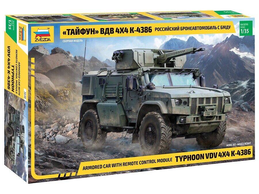 K-4386 Typhoon Russian Armoured 4x4 Car with Remote Control Mod Kit 1:35 DS Modellismo K-4386 Typhoon Russian Armoured scala 1:35