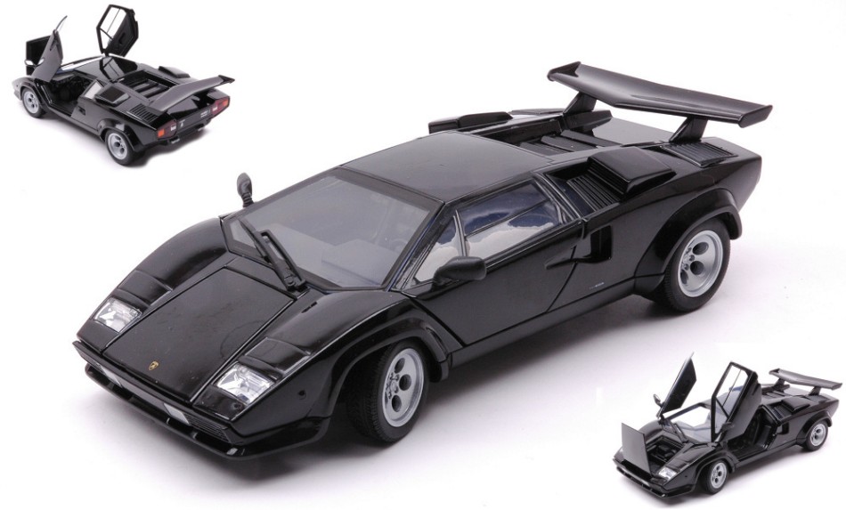 Lamborghini Countach Black 1:24 DS Modellismo Lamborghini Countach Black scala 1:24 Welly