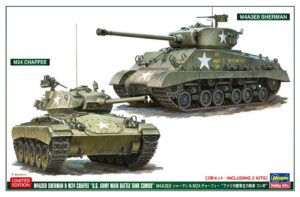 M4A3E8 Sherman & M24 Chaffee 2 scala 1:72