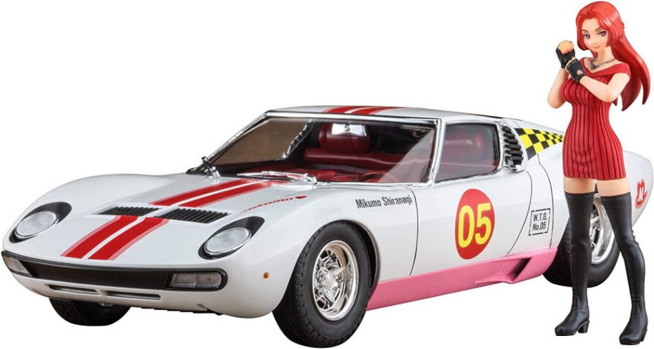 Wild Egg Girls Lamborghini Miura P400 SV M.Shiranaga Kit 1:24 DS Modellismo Wild Egg Girls Lamborghini Miura scala 1:24