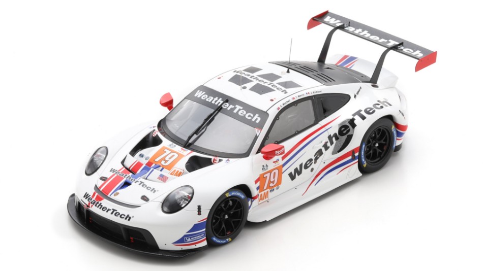 Porsche 911 RSR N.79 2nd Lmgte AM LM 2022 Macneil-Merrill-Andlauer 1:18 DS Modellismo Porsche 911 RSR 2nd Lmgte Am LM scala 1:18