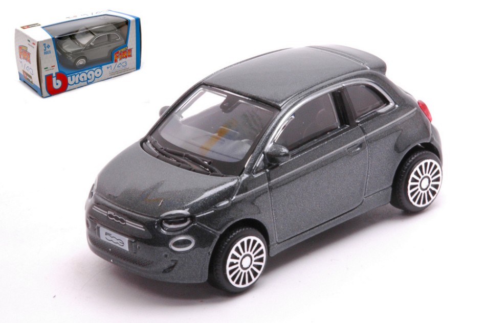 Fiat 500E La Prima 2021 Gun Grey 1:43 DS Modellismo Fiat 500E La Prima 2021 Gun Grey scala 1:43