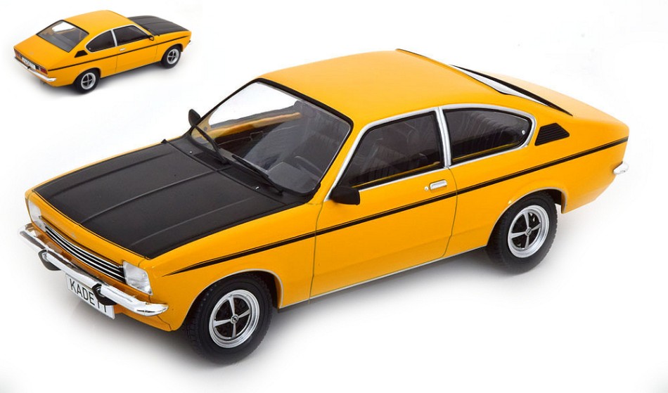 Opel Kadett C Coupe GT/E 1975 Dark Yellow/Black 1:18 DS Modellismo Opel Kadett C Coupe Gt/E 1975 scala 1:18