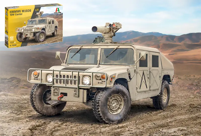 HMMWV M966 Tow Carrier Kit 1:35 DS Modellismo Hmmwv M966 Tow Carrier Kit scala 1:35