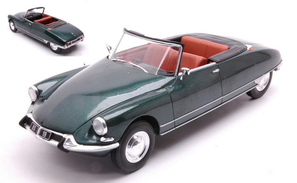 Citroen Ds 19 Convertible 1963 Met.Dark Green 1:24 DS Modellismo Citroen Ds 19 Convertible 1963 scala 1:24