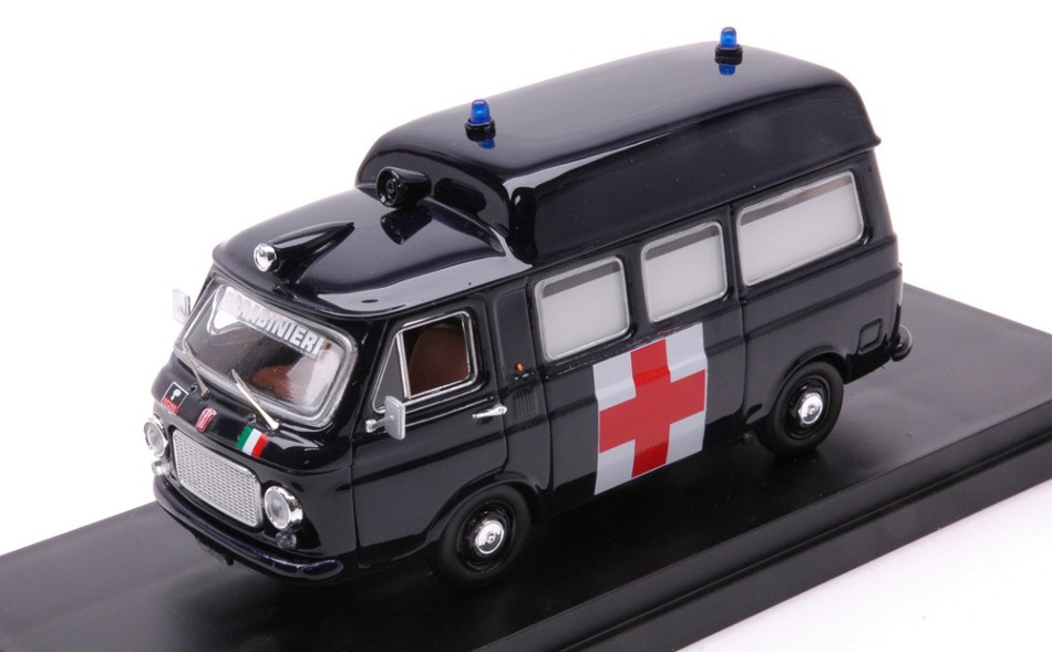 Ambulanza Carabinieri 1970 Tetto Alto 1:43 DS Modellismo Ambulanza Carabinieri 1970 Tetto scala 1:43