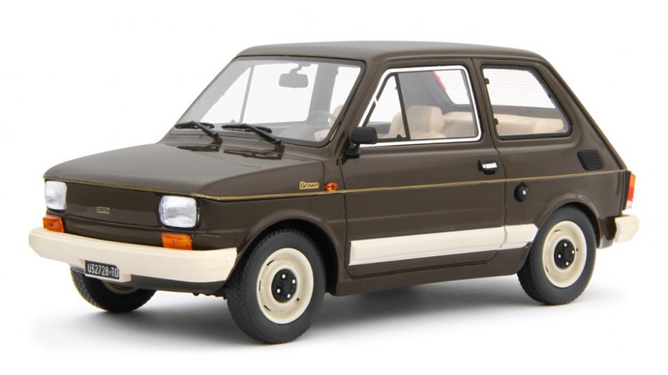 Fiat 126 Personal 4 1980 Brown 1:18 DS Modellismo Fiat 126 Personal 4 1980 Brown scala 1:18
