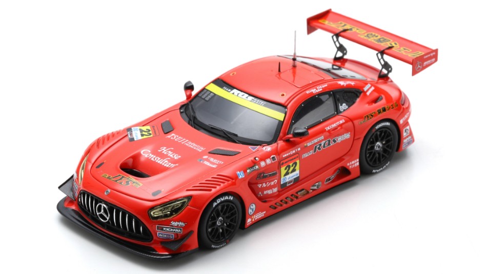 R'Qs AMG GT3 N.22 Super GT300 2023 H.Wada-M.Jyonai-M.Kano 1:43 DS Modellismo R'Qs AMG GT3 Super GT300 2023 scala 1:43