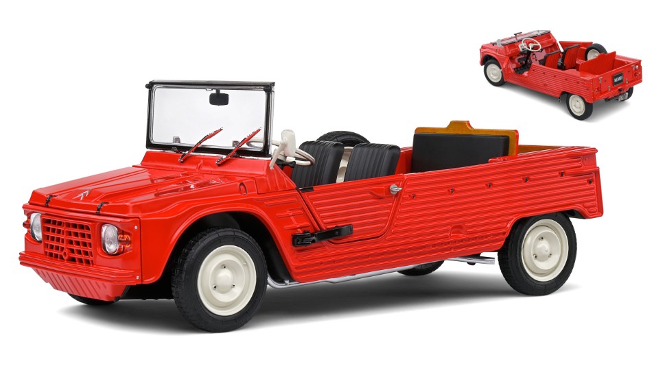 Citroen Mehari 1970 Red 1:18 DS Modellismo Citroen Mehari 1970 Red scala 1:18 Solido