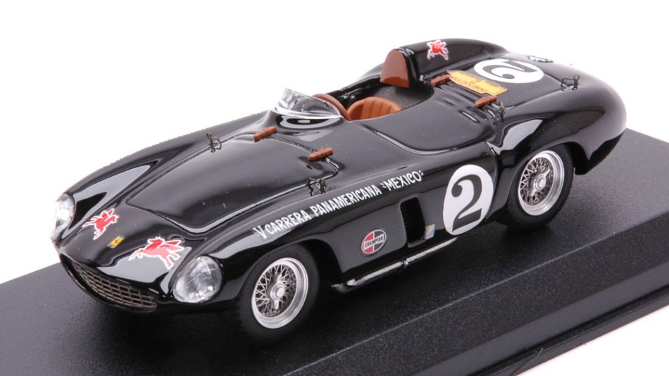 Ferrari 750 Monza N.2 Carrera Panamericana 1954 Alfonso de Portago 1:43 DS Modellismo Ferrari 750 Monza Carrera scala 1:43