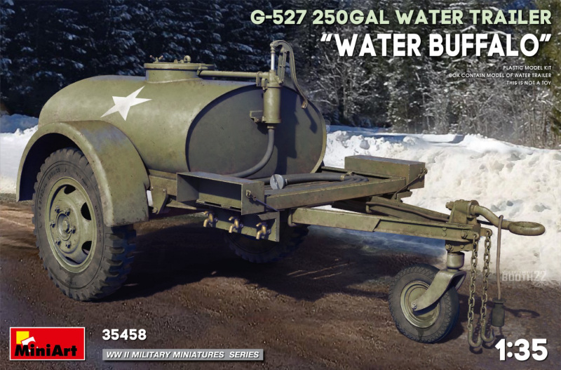 G-527 250gal Water Trailer "Water Buffalo" Kit 1:35 DS Modellismo G-527 250gal Water Trailer "Water scala 1:35