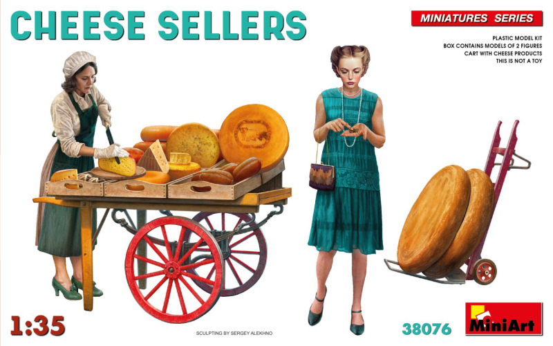Cheese Sellers Kit 1:35 DS Modellismo Cheese Sellers Kit scala 1:35 Miniart