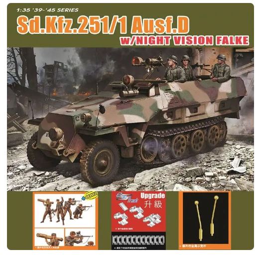 Sd.Kfz.251/1 Ausf.D W/NIGHT CISION FALKE KIT 1:35 DS Modellismo Sd.Kfz.251/1 Ausf.D W/Night scala 1:35