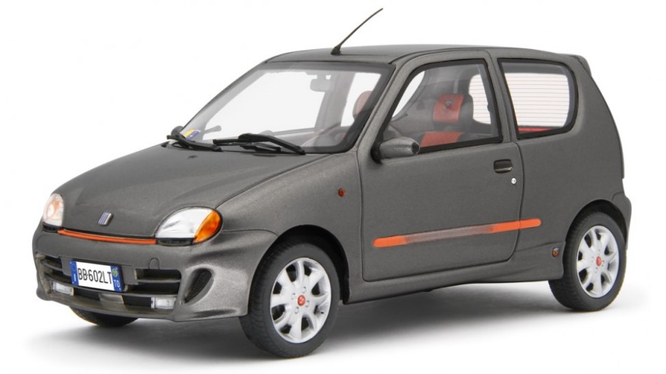 Fiat 600 Sporting Abarth 1998 Dark Met.Grey 1:18 DS Modellismo Fiat 600 Sporting Abarth 1998 scala 1:18