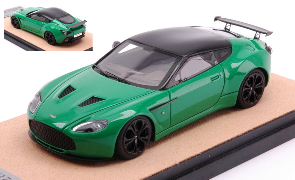 Aston Martin V12 Zagato 2012 Brillant Green W/Black Ed.Lim.Pcs 10 1:43 DS Modellismo Aston Martin V12 Zagato 2012 scala 1:43