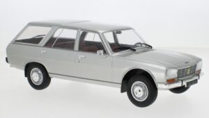 Peugeot 504 Break 1976 Silver scala 1:18