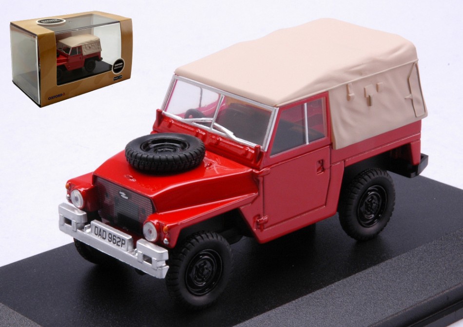 Red Land Rover Lightweight 1:43 DS Modellismo Red Land Rover Lightweight scala 1:43 Oxford