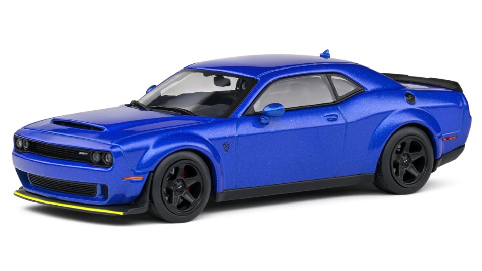 Dodge Challenger Srt Coupe 2018 Blue 1:43 DS Modellismo Dodge Challenger Srt Coupe 2018 scala 1:43