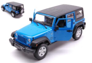 Jeep Wrangler Unlimited 2015 Blue scala 1:24