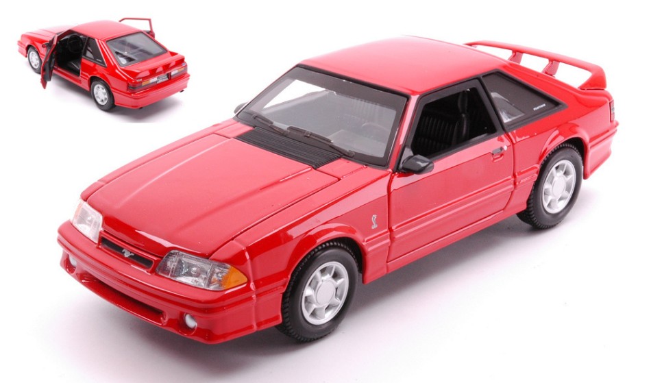 Ford Mustang Svt Cobra 1993 Red 1:24 DS Modellismo Ford Mustang Svt Cobra 1993 Red scala 1:24
