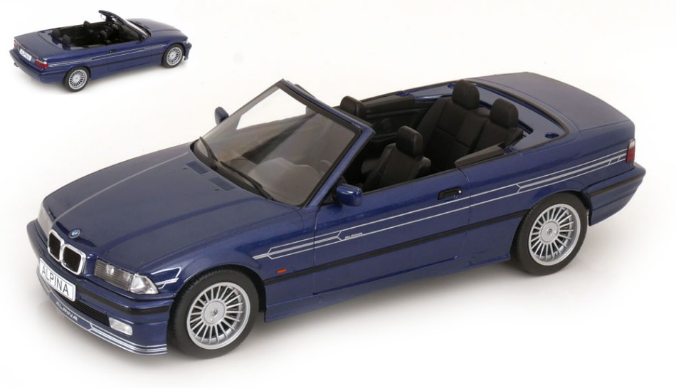 BMW Alpina B3 3.2 Convertible 1996 Met.Blue 1:18 DS Modellismo BMW Alpina B3 3.2 Convertible scala 1:18