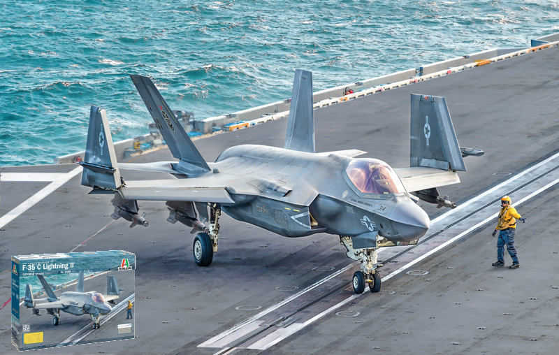 F-35C Lightning II Kit 1:72 DS Modellismo F-35C Lightning II Kit scala 1:72 Italeri