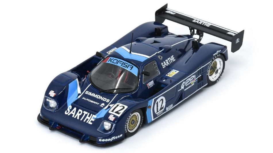 Cougar C 24 S N.12 24 H Le Mans 1990 Thurer-Lanetta-Pessiot 1:43 DS Modellismo Cougar C 24 S 24 H Le Mans 1990 scala 1:43