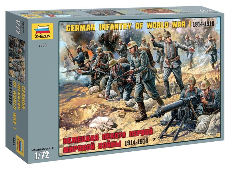 German Infantry WWI Kit 1:72 DS Modellismo German Infantry Wwi Kit scala 1:72 Zvezda