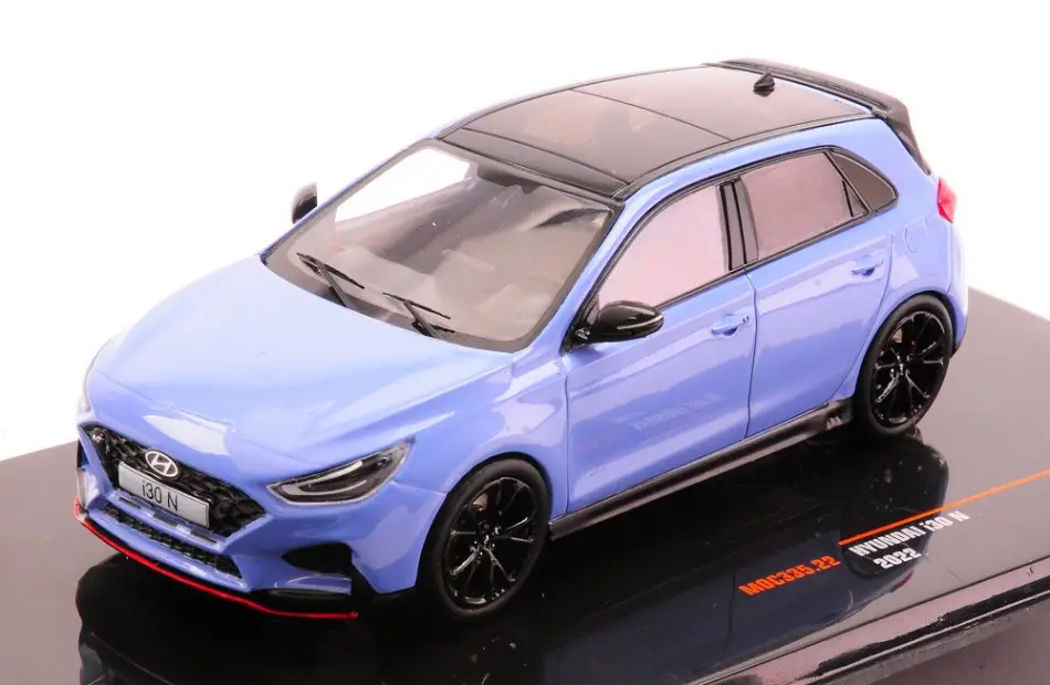 Hyundai i30 N 2022 Light Blue 1:43 DS Modellismo Hyundai i30 Light Blue scala 1:43
