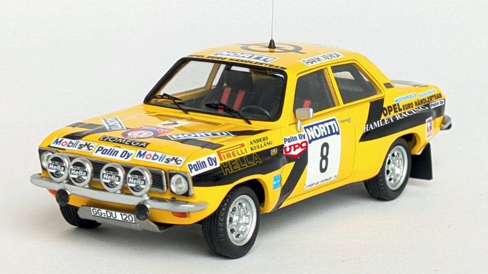Opel Ascona 1000 Lakes Rally 1975 Kullang-Andersson DS Modellismo Opel Ascona 1000 Lakes Rally 1975 scala 1:43