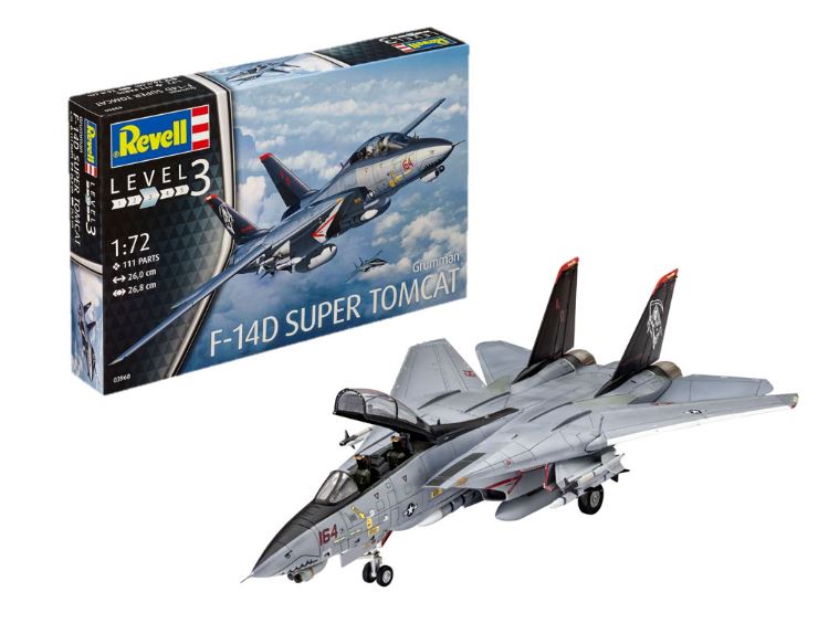 F-14D Super Hornet Kit 1:72 DS Modellismo F-14D Super Hornet Kit scala 1:72 Revell