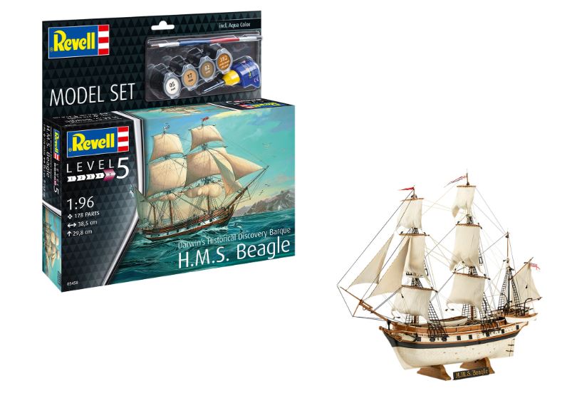 Model Set HMS Beagle Darwin's Historical Discovery Kit 1:96 DS Modellismo Model Set Hms Beagle Darwin's scala 1:96