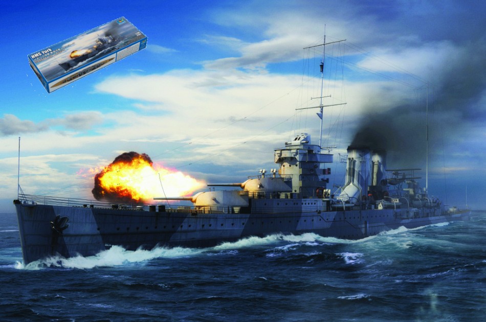 Nave British Royal Navy HMS York Kit 1:700 DS Modellismo Nave British Royal Navy Hms York scala 1:700