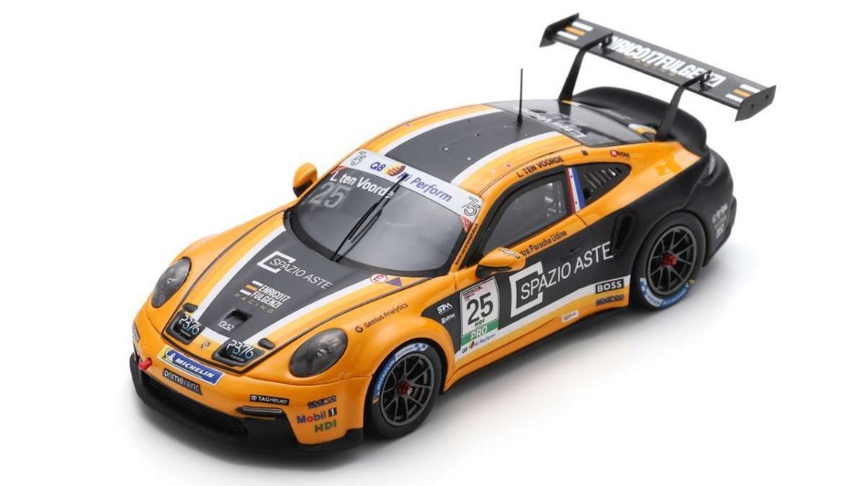 Porsche 911 GT3 Cup N.25 Carrera Italia Champion 2023 L.T.Voorde 1:43 DS Modellismo Porsche 911 GT3 Cup Carrera scala 1:43