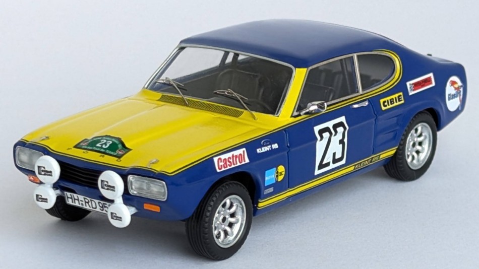 Ford Capri 2600 Bavaria Rally 1971 Rohrl/Marecek DS Modellismo Ford Capri 2600 Bavaria Rally scala 1:43