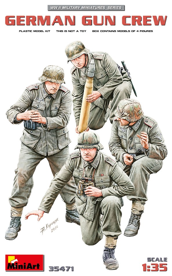German Gun Crew Kit 1:35 DS Modellismo German Gun Crew Kit scala 1:35 Miniart