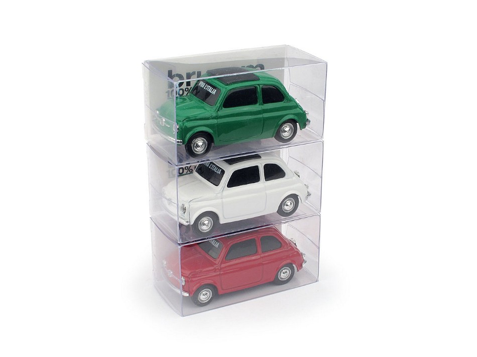 Fiat 500 Bandiera Italiana 1X Br018-Br019-Br020 1:43 DS Modellismo Fiat 500 Bandiera Italiana 1X scala 1:43