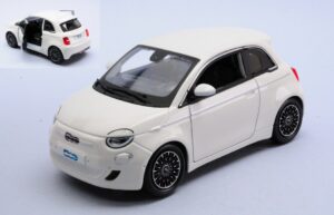 Fiat 500E 2023 Light White scala 1:24 Burago