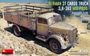 German 3t Cargo Truck 3,6-36S Mid scala 1:35