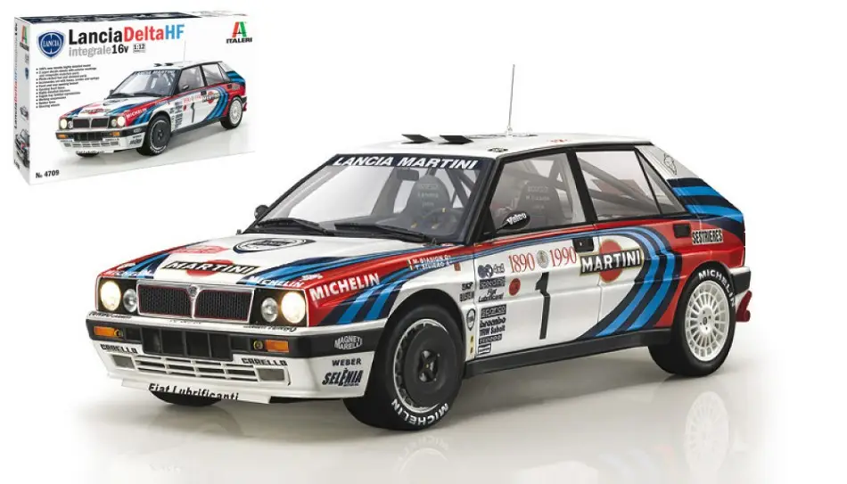 Lancia Delta HF 16V N.1/N.7 Monte Carlo 1990 Kit 1:12 DS Modellismo Lancia Delta Hf 16V / Monte Carlo scala 1:12