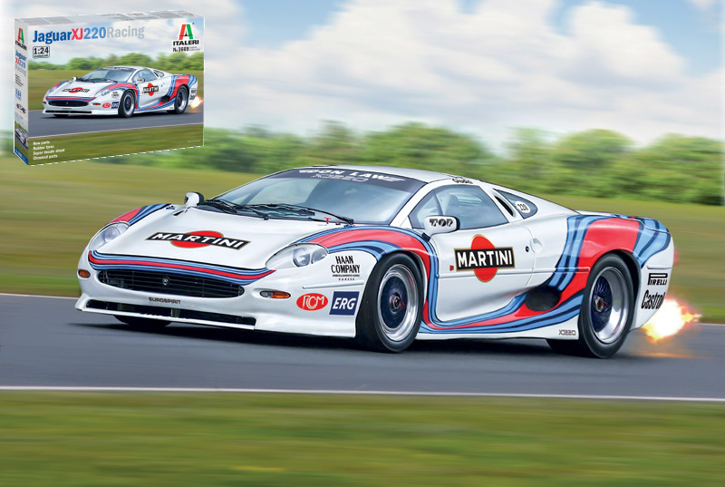 Jaguar XJ220 Race Car Kit 1:24 DS Modellismo Jaguar XJ220 Race Car Kit scala 1:24 Italeri